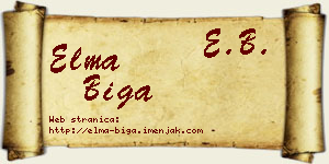 Elma Biga vizit kartica